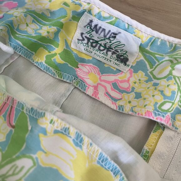 Vintage RARE 60s 70s The Lilly Pulitzer High Waist Floral A-Line Skirt Size 8 - Picture 5 of 6